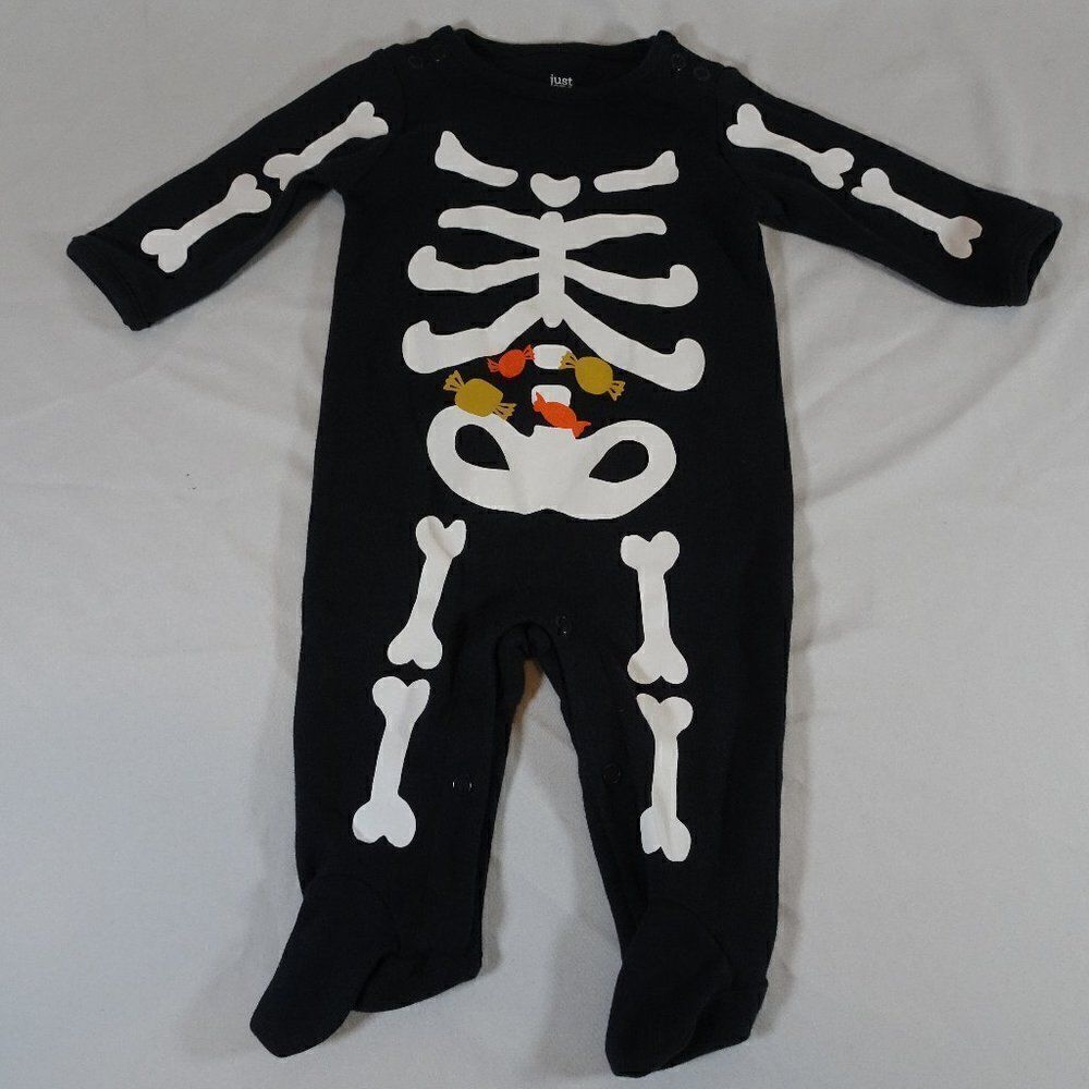Just One You Carter's Baby Halloween Skeleton One Piece Size 3M